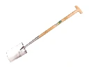 Zwanenhalsspade ATLAS DIAMANT RVS, met ATLAS T-steel 85 cm