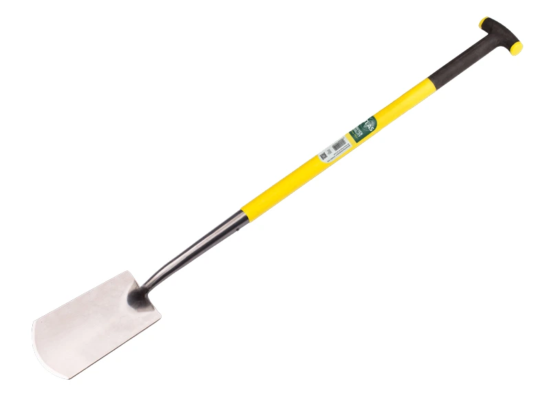 Spade ATLAS DIAMANT gepolijst, met ATLAS FIBERGLAS T-steel 88 cm, totale lengte 125 cm