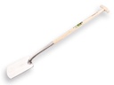 Zwanenhalsspade ATLAS DIAMANT gepolijst, met HICKORY T-steel 80 cm