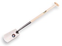 Zwanenhalsspade ATLAS DIAMANT gepolijst, met ATLAS T-steel 80 cm en Engelse Kruk, FSC 100%