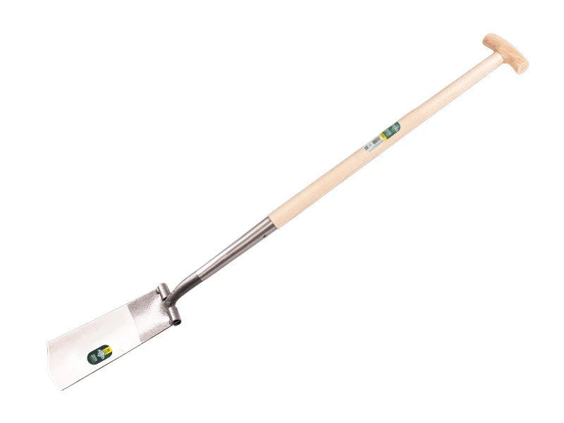 Kabelspade ATLAS DIAMANT gepolijst, RONDE OPSTAP, met ATLAS T-steel 80 cm en Engelse kruk, FSC 100%