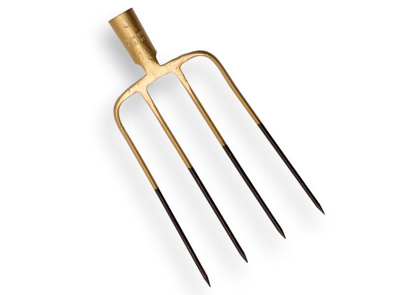 Patatriek- Aardappelvork OFFNER 4 tands 20 cm, smal model met dul, zonder steel