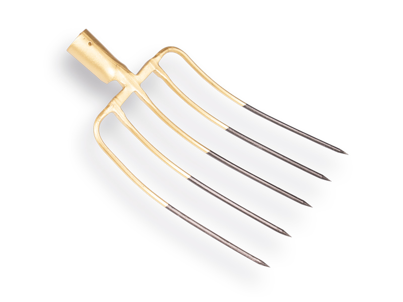 Mestvork - Patatriek OFFNER 5 tands 23 cm, smal model met dul, zonder steel