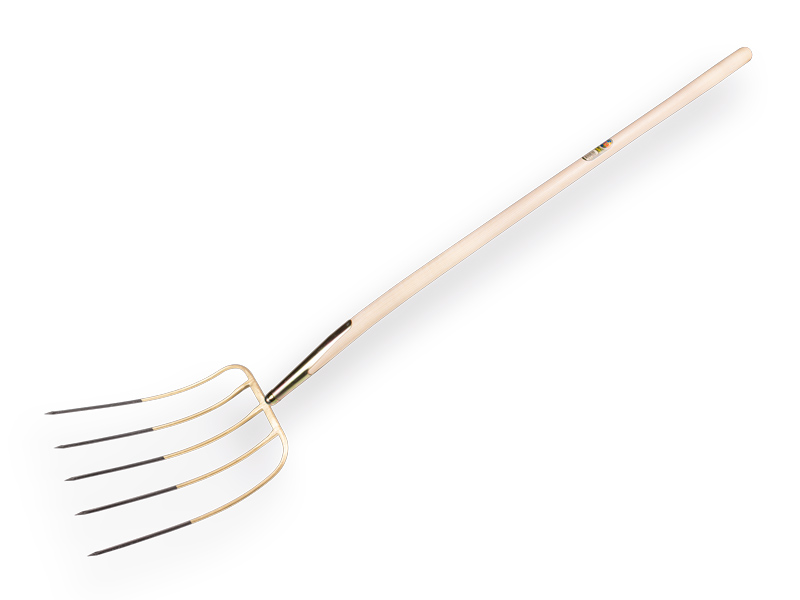 [811158] Bladvork OFFNER 5 tands met stift en ATLAS vorksteel 130 cm, FSC 100%