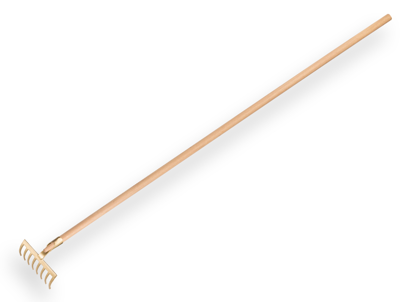 Tuinhark OFFNER 8 gebogen tanden, met open dul en ATLAS steel 160 x 2,8 cm