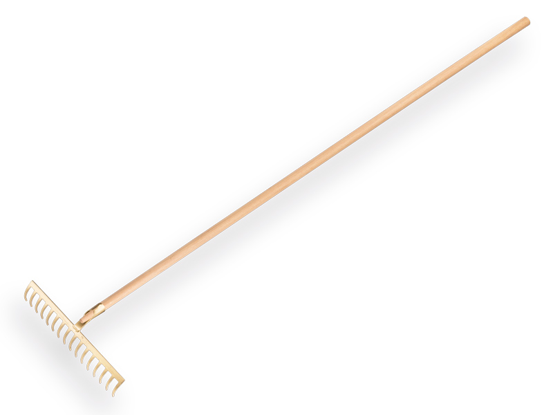 Tuinhark OFFNER 16 gebogen tanden, met open dul en ATLAS steel 160 x 2,8 cm