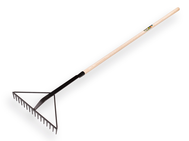 Asfalthark ATLAS versterkt zwart, 16 tands met dul 60 cm en ESSEN steel 130 cm (vervanger voor 818260)