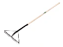 Asfalthark ATLAS versterkt zwart, 16 tands met dul 60 cm en ESSEN steel 130 cm (vervanger voor 818260)