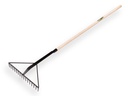 Asfalthark ATLAS versterkt zwart, 16 tands met dul 60 cm en ESSEN steel 130 cm (vervanger voor 818260)