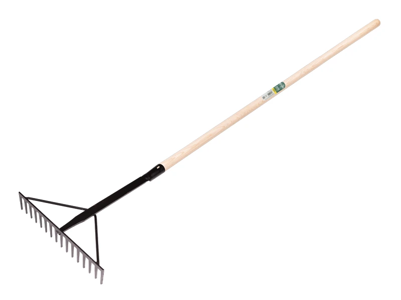 Asfalthark VICTORIA versterkt zwart, 16 tands met dul 50 cm en ATLAS steel 130 cm
