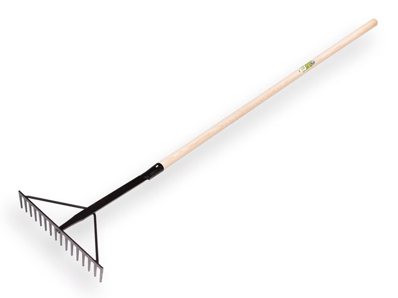 Asfalthark VICTORIA versterkt zwart, 16 tands met dul 50 cm en ATLAS steel 130 cm