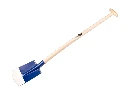 Hobbyspade Jimmy blauw, RONDE OPSTAP, met schopsteel 95 cm gebogen, FSC 100%