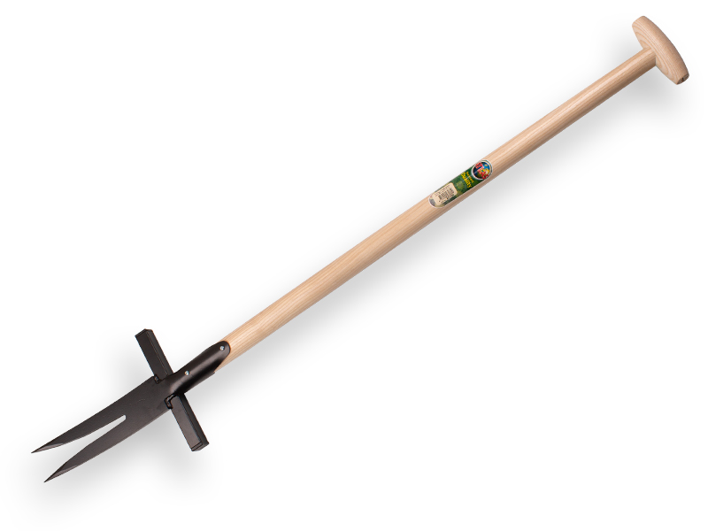 [827060] Zuringsteker - Distelsteker ATLAS 2 tands met ATLAS T-steel 95 cm recht, FSC 100%