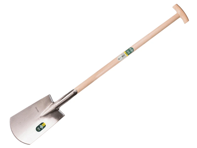 [828700] Spade ATLAS DIAMANT gepolijst, RONDE OPSTAP, met ATLAS T-steel 95 cm, FSC 100%
