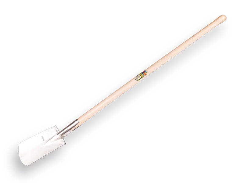 Spade ATLAS DIAMANT gepolijst, RONDE OPSTAP, met ATLAS knopsteel 110 cm, FSC 100%
