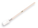 Spade ATLAS DIAMANT gepolijst, RONDE OPSTAP, met ATLAS knopsteel 110 cm, FSC 100%
