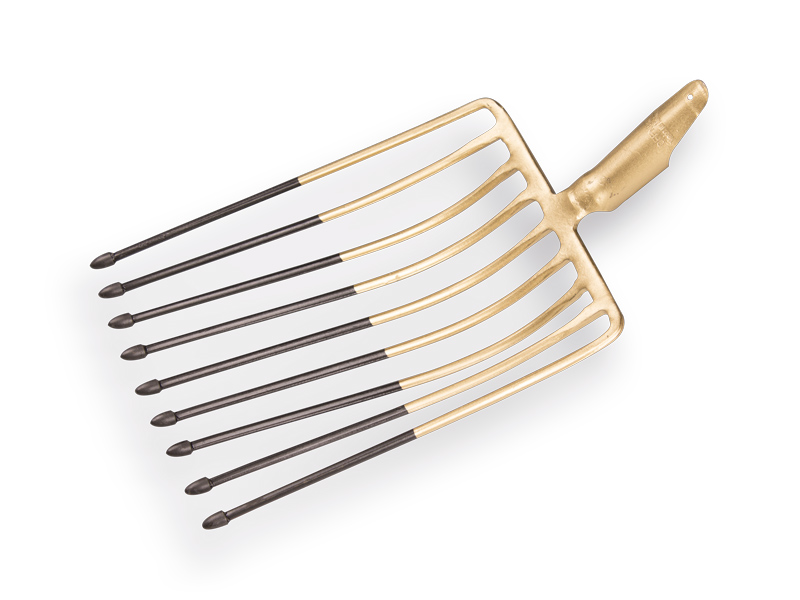 Aardappelvork OFFNER 9 tands 26 cm, met lipdul, zonder steel