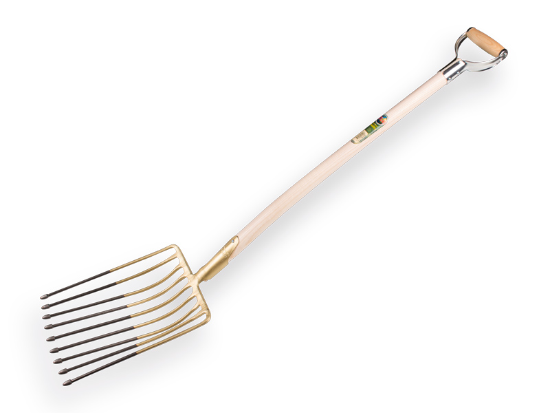 [841020] Aardappelvork OFFNER 9 tands 26 cm, met lipdul en ATLAS YD-steel 95 cm