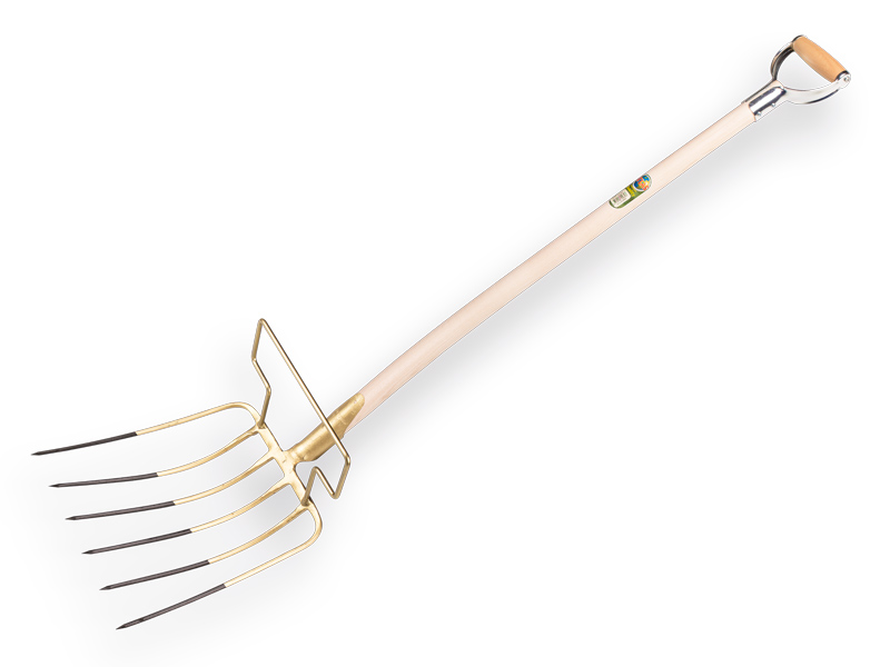 [842007] Bladvork OFFNER 6 tands met beugel en ATLAS YD-steel 110 cm, FSC 100%