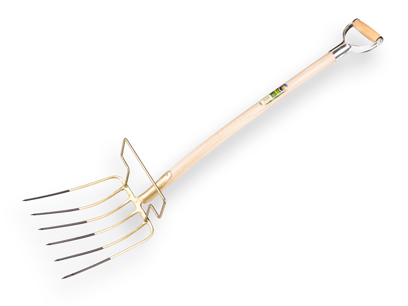 [842009] Bladvork OFFNER 6 tands met beugel en ATLAS YD-steel 95 cm, FSC 100%