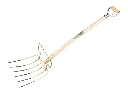 Bladvork OFFNER 6 tands met beugel en ATLAS YD-steel 95 cm, FSC 100%