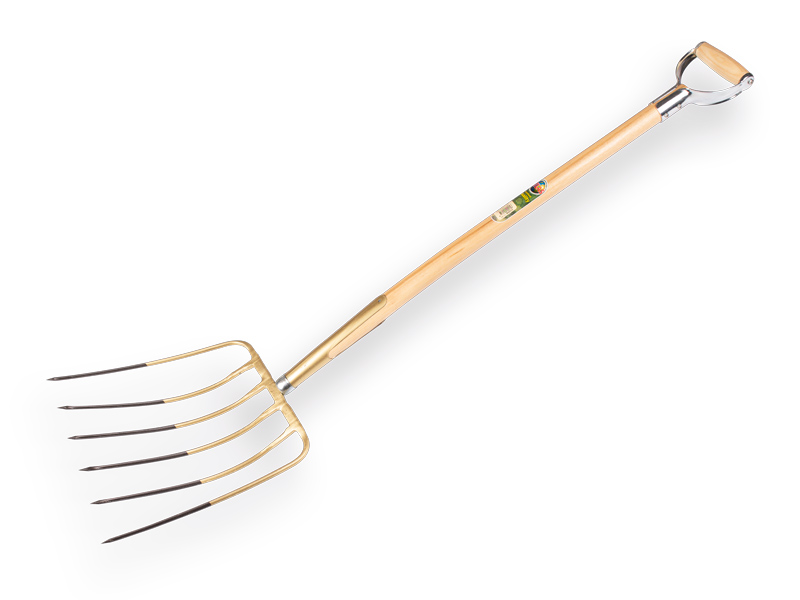 [842015] Maisvork OFFNER 6 tands 32 cm met stift, veerbus en ATLAS YD-steel 95 cm