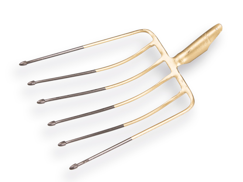 [842610] Bietenvork OFFNER 6 tands 34 cm met lipdul, zonder steel