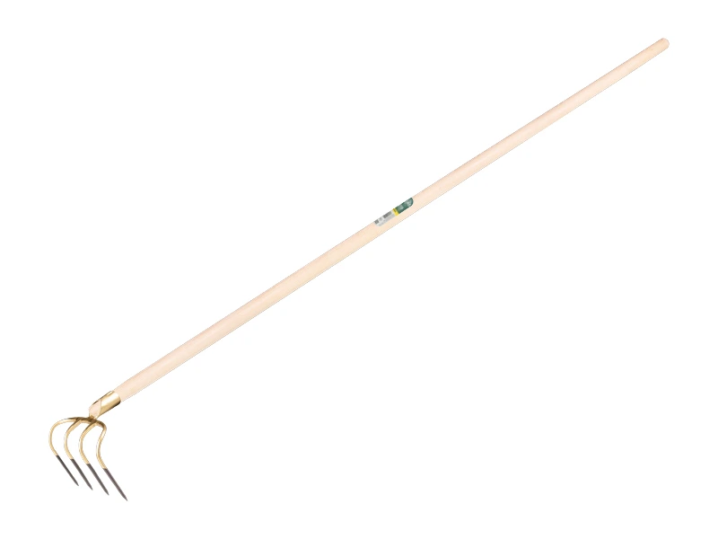Mesthaak OFFNER met 4 lange tanden 21 cm, dul en tapse ATLAS steel 180 cm, FSC 100%