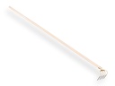 Mesthaak OFFNER 4 tands, lange tanden 21 cm, met dul en tapse ATLAS steel 270 cm