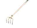 Mesthaak OFFNER met 4 lange tanden 21 cm, dul en rechte ATLAS Ecofiber steel 250 cm