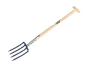 Spitvork Jimmy 4 tands blauw, met ESSEN T-steel 85 cm