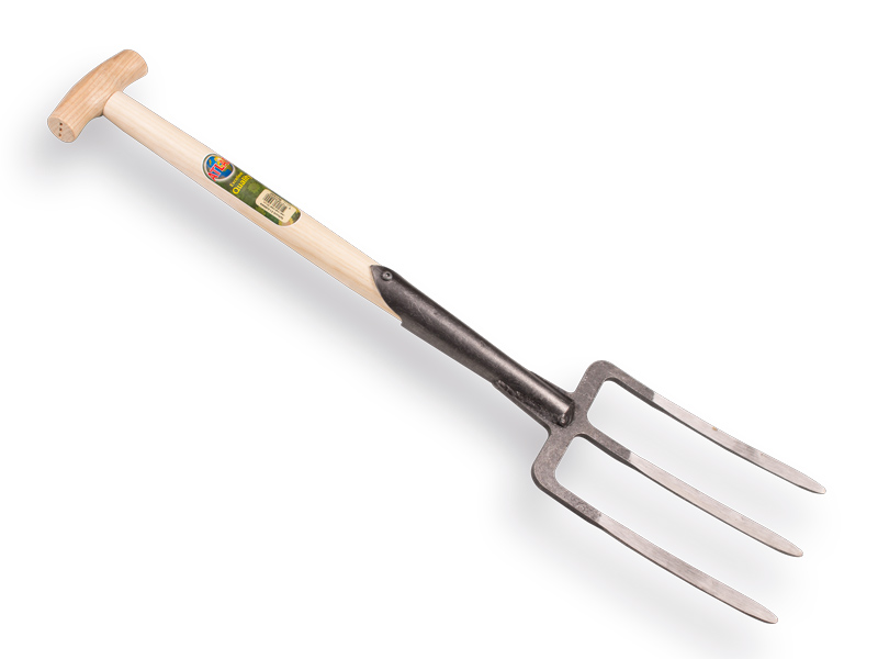 Spitvork De WIT 3 tands met dubbele veer en ATLAS T-steel 50 cm