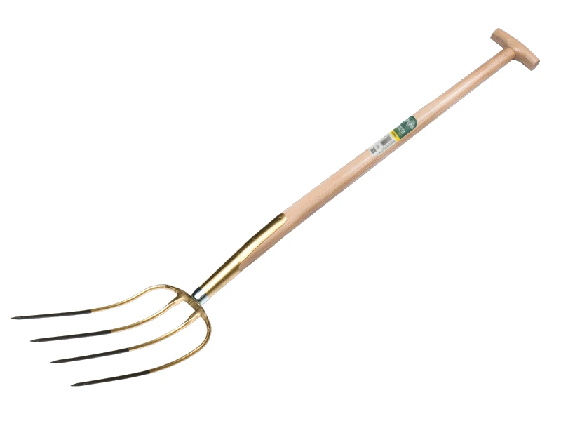 [911070] Mestvork OFFNER 4 tands brons, met ATLAS T-steel 90 cm