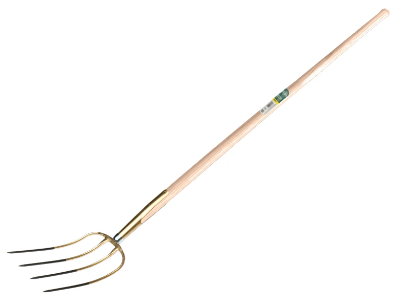[911072] Mestvork OFFNER 4 tands brons, met ATLAS knopsteel 135 cm