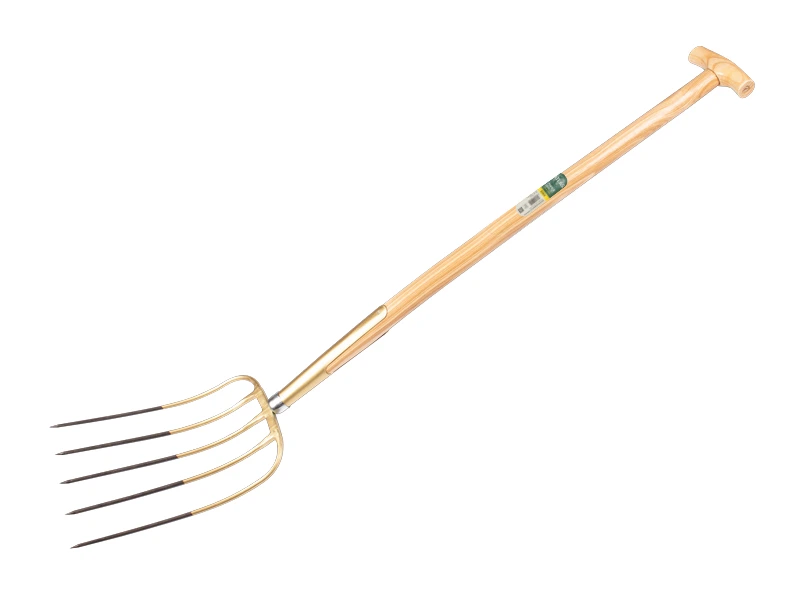 [911075] Mestvork OFFNER 5 tands brons, met ATLAS T-steel 90 cm