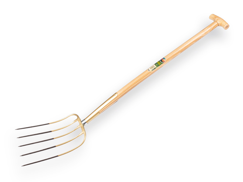 Mestvork OFFNER 5 tands brons, met ATLAS T-steel 90 cm
