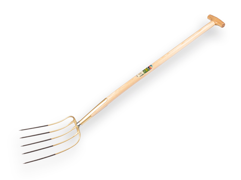 Mestvork OFFNER 5 tands brons, met ATLAS T-steel 100 cm