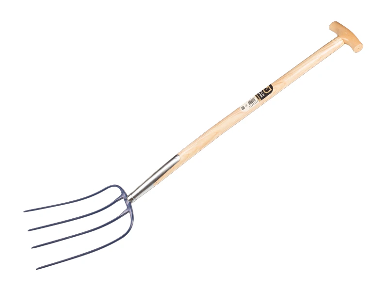 [911170] Mestvork Jimmy 4 tands blauw, met ESSEN T-steel 85 cm