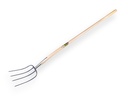 Mestvork Jimmy 4 tands blauw, met ESSEN knopsteel 135 cm