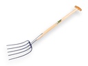 Mestvork Jimmy 5 tands blauw, met ESSEN T-steel 85 cm