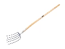 Mestvork Jimmy 5 tands blauw, met ESSEN knopsteel 135 cm