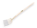 Mestvork OFFNER 6 tands brons, met ATLAS knopsteel 135 cm