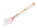 Mestvork OFFNER 4 tands rood, met dubbele veer en ATLAS T-steel 90 cm
