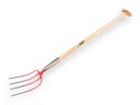 Mestvork OFFNER 4 tands rood, met dubbele veer en ATLAS T-steel 100 cm