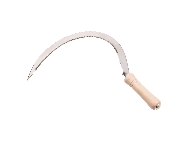 [920840] Grassikkel Jimmy 16" nr. 1 getand, met houten greep