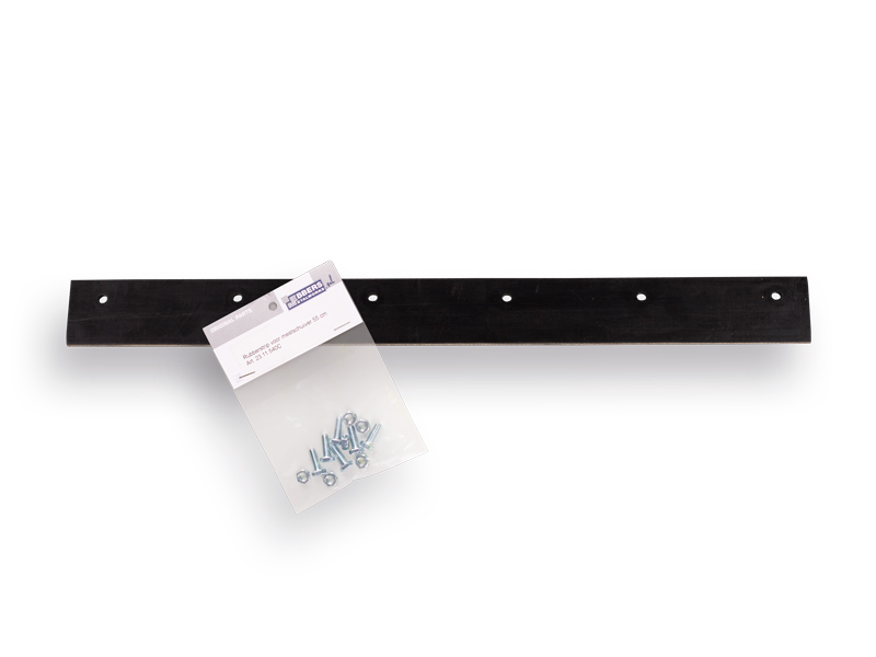 Rubber voor mestschuiver 55 cm, inclusief bouten en moeren (voor schuiver 928055)