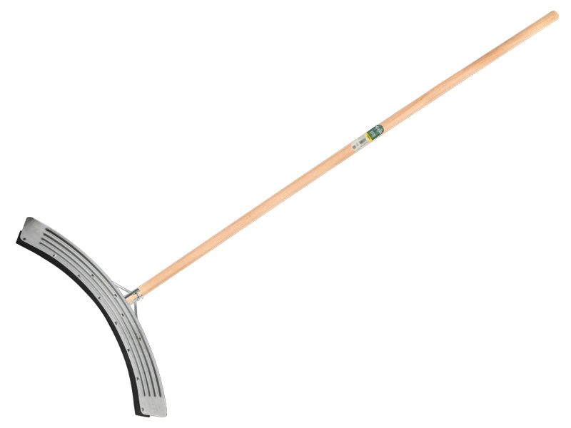 Mestschuiver gebogen 75 cm verzinkt, canvasrubber, met ATLAS steel 160 x 3,2 cm