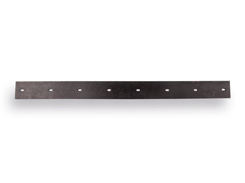 Rubber 75 cm voor mestschuiver gebogen verzinkt