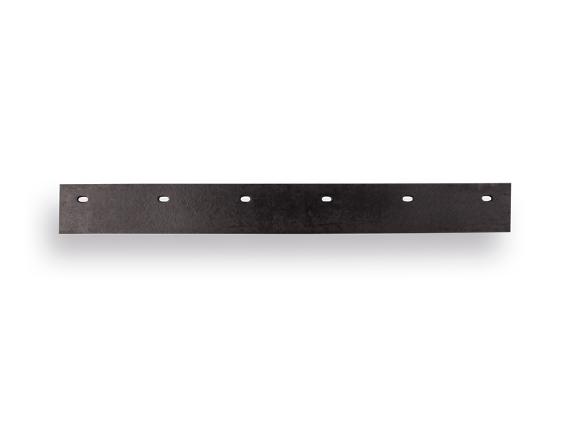 Rubber 58 cm voor mestschuiver gebogen verzinkt