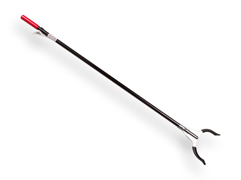 Zwerfvuilgrijper ATLAS 94 cm, rubber bek, metalen hendelgreep